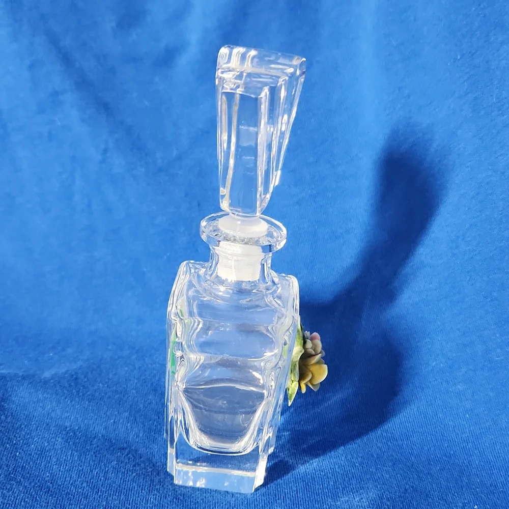 Vintage Italian Kristakolor Millefior 24% Leaded Crystal  Vanity Bottle